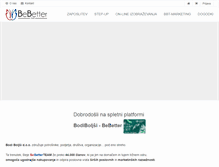 Tablet Screenshot of bebetter.si